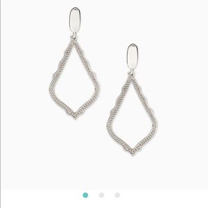 New Kendra Scott Sophia Drop Silver Clip on earrings